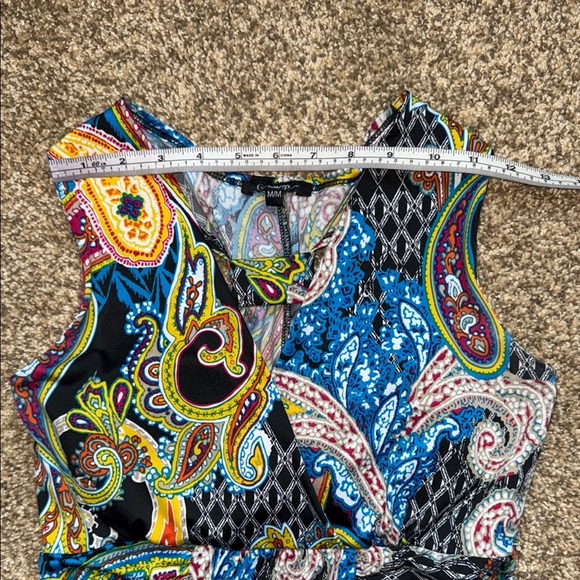 George Sundress Blue (multicolour) Asymmetrical Cocktail Women's Size M - Picture 12 of 14